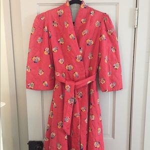 Vintage quilted bathrobe